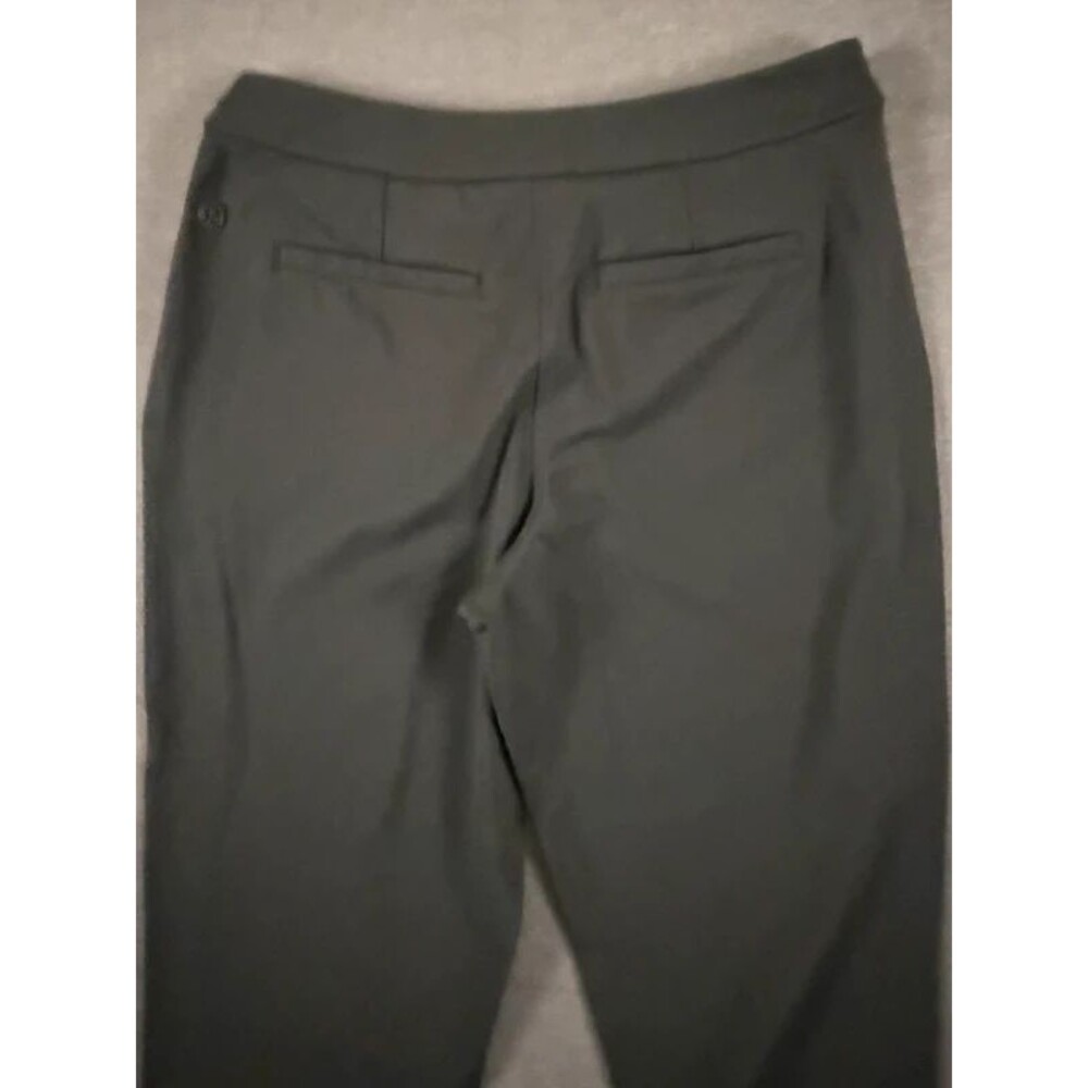 Lululemon Black Stretch Drawstring Pants Size M 7/8 Ankle Travel Work - Picture 10 of 12